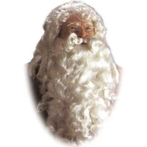   Santa Deluxe Wig & Beard / White   Size One   Size 