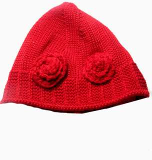 Red Crochet Hat Toddler Summer Pull On Size 3 5 Years  