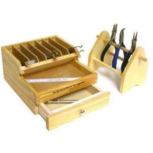  Jewelers Plier Rack & Bench Tool Organzier Box w/Drawer 