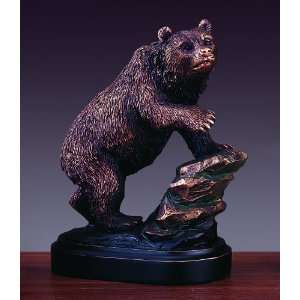  Bear on Rock Statue 