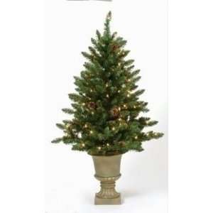 Pre Lit Indoor/Outdoor Freemont Christmas Potted Topiary Tree with 