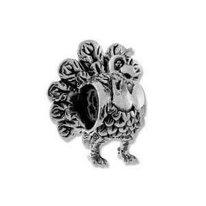 Biagi Thanksgiving Turkey Bead Charm .925 Sterling Silver fits Pandora 