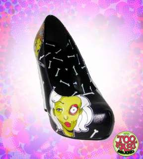 TOO FAST   SPINELESS ZOMBIE, ZOMBIEWOOD, PLATFORM PUMP SHOE 