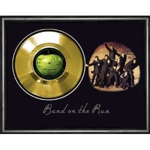 Paul McCartney Band On The Run Framed Gold Record A3