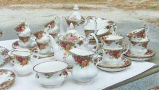 VTG Royal Albert Old Country Roses 6 Sets Tea Coffee Cups Saucers 