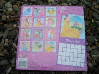   2012 16 Month Calendar 10x10 RV $8.95 Belle Snow White Ariel ++  