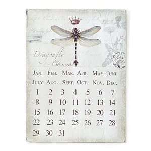  Dragonfly Perpetual Metal Calendar