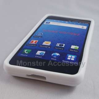 The Samsung Infuse 4G White Soft Silicone Gel Cover Case provides the 