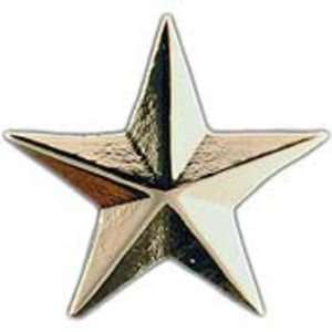  U.S. Army General Star Pin Silver Plated 11/16 Arts 