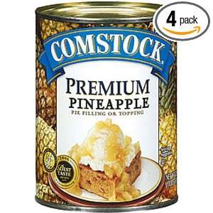 Comstock Premium Fruit Pineapple Pie Filling and Topping, 21 Ounce 