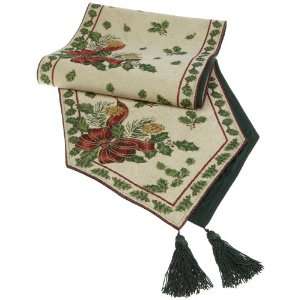  DII Boughs of Holly Tapestry Runner
