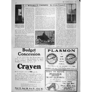  1909 CROMER MIRROR MOTOR CAR CRAVEN PLASMON COCOA