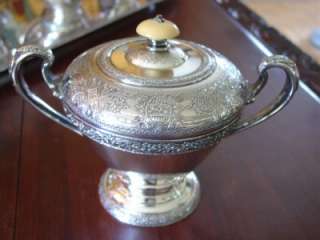 Silver Tea Coffee Service Wilcox Intl 6 piece Antique  