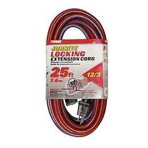   12/3 SJTW Locking Cord, Red and Blue, 25 Feet