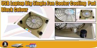 Smart & Slim 1 Fan Ultra Quiet USB Powered LED Notebook Cooler Cooling 