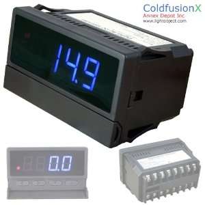 Programmable 4 Digit Blue LED AC/DC Volt Meter with dual control. Good 
