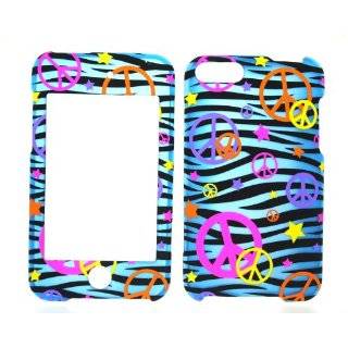  on Blue Zebra Strips Rubberized Hard Snap on Protective Cover Case 