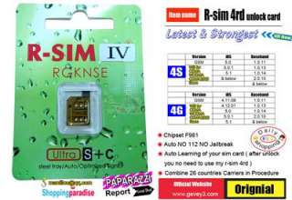 F981 Chipset Turbo R sim 4rd Unlock Sim card for 4G Baseband 4.11.08 