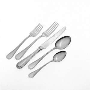 Wallace Continental Bead Stainless Steel 65 Piece Boxed Flatware Set 