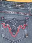 Antik Denim Plus Size Designer Premium Western Bling Rare Jeans 16 W 