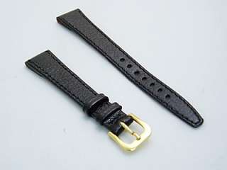 Ladies Open Ended Leather Strap Watch 14mm Black g  