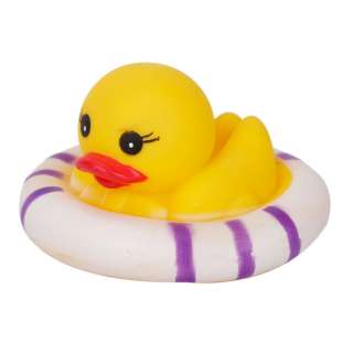   Yellow Rubber Duck with Swim Ring Swimming Toy Baby Bath Hot Sell New