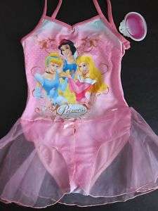 New Disney Princess Tutu Swimsuits Leotard Ballet 4 11T  