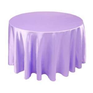  120 inch Round Lilac Tablecloth (Satin) 