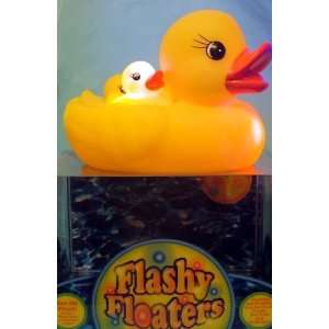  Floating Flashing Rubber Duck Family 