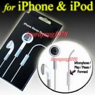 new hands free stereo headset w microphone for iphone ipod touch nano 