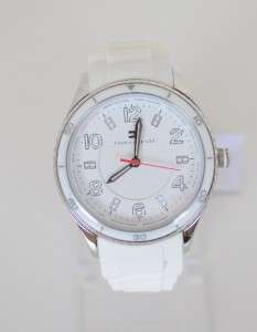 NEW AUTHENTIC TOMMY HILFIGER White Silicone Strap Womens WATCH 