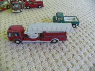 1970 Tootsie Toy Lot of 6 Fire Engines Fire Trucks +  