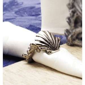  Napkin Rings, Seashell Set of 3