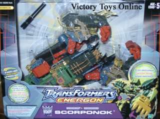 You are bidding on the Transformer Energon Decepticon Scorponok. Toy 
