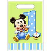 Mickey Mouse 1st Birthday Treat/Favor Bags 8ct  