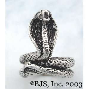  Large Cobra Ring   Sterling Silver Animal Jewelry 