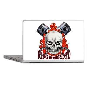   Notebook 7 Skin Cover King of the Road Skull Flames and Pistons