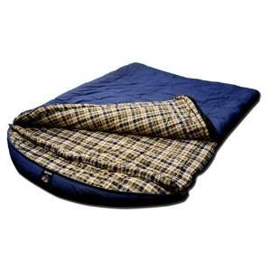 Grizzly 2 Person  25 Degree Canvas Sleeping Bag (Blue)  