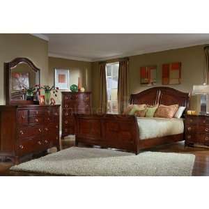  Sable Sleigh Bedroom Set (King) by Samuel Lawrence 