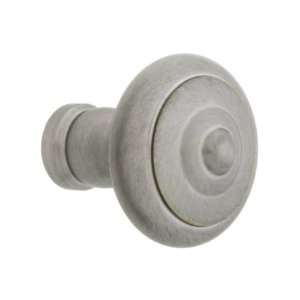 Small Mid Century Style Cabinet Knob   1 Diameter in Brushed Nickel.