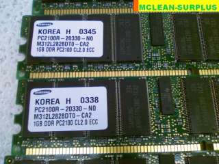 LOT OF 8 Samsung 1GB PC2100R DDR Server RAM ECC Reg 8GB  