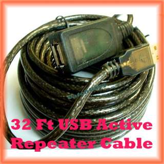 32FT USB 2.0 Active Repeating Extension Cable 10 Meter  