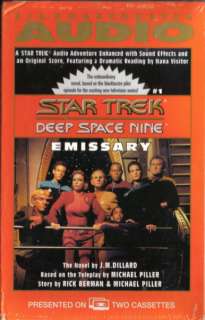 Star Trek DS9 Emissary Two Cassette Books on Tape, NEW  