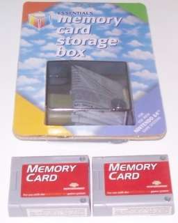 256K MEMORY CARD w/ Storage Case NINTENDO 64 N64 System Console 