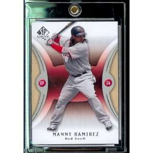  2007 Upper Deck SP Authentic # 58 Manny Ramirez   Red Sox   MLB 