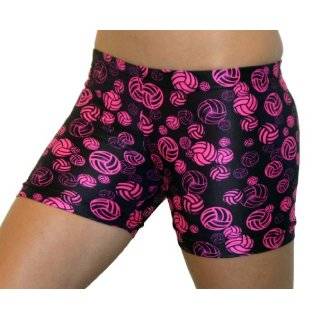 GemGear Volleyball Print 4 Inseam Compression Shorts