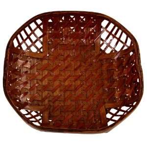  Handcrafted small square bamboo basket 