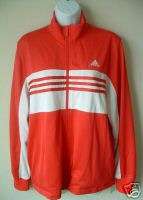   Athletic Active Jacket L Large Zipup Track Gym Warm up Top Red NEW