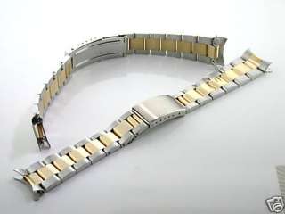 OYSTER WATCH BAND SUBMARINER GOLD/SS FOR ROLEX 20MM HEAVY  