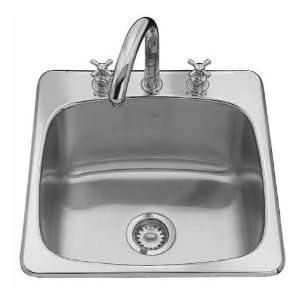   Steel Kitchen Sink Single Basin Drop In Stainless Steel SL103BX Home